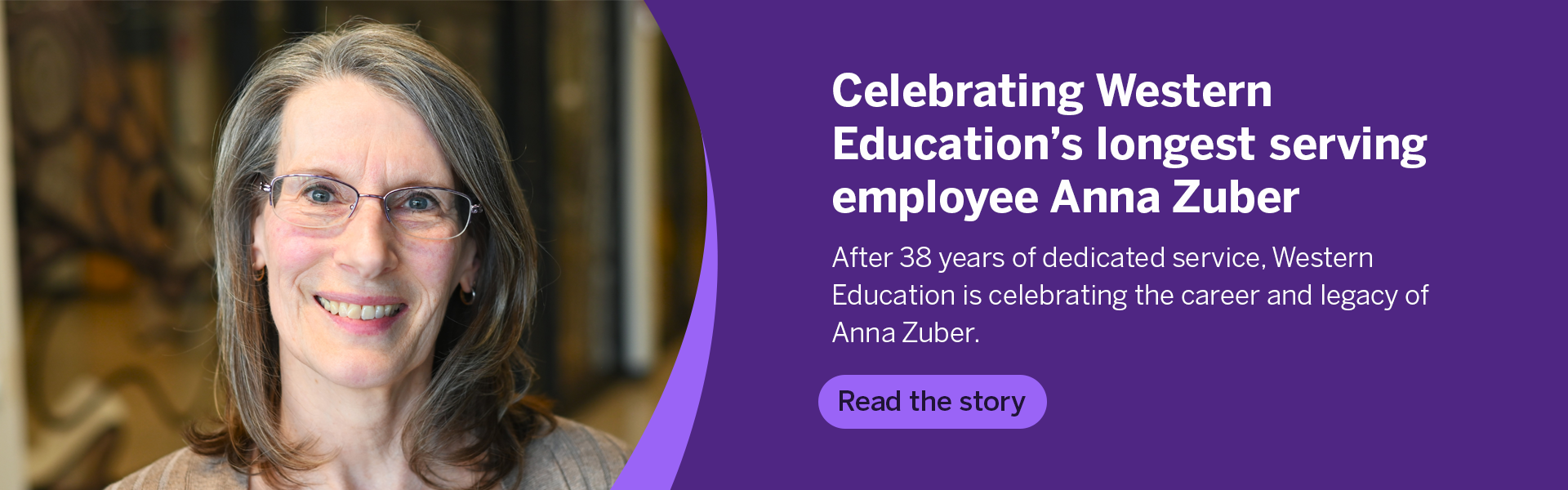 Celebrating Western Education's longest serving employee Anna Zuber
