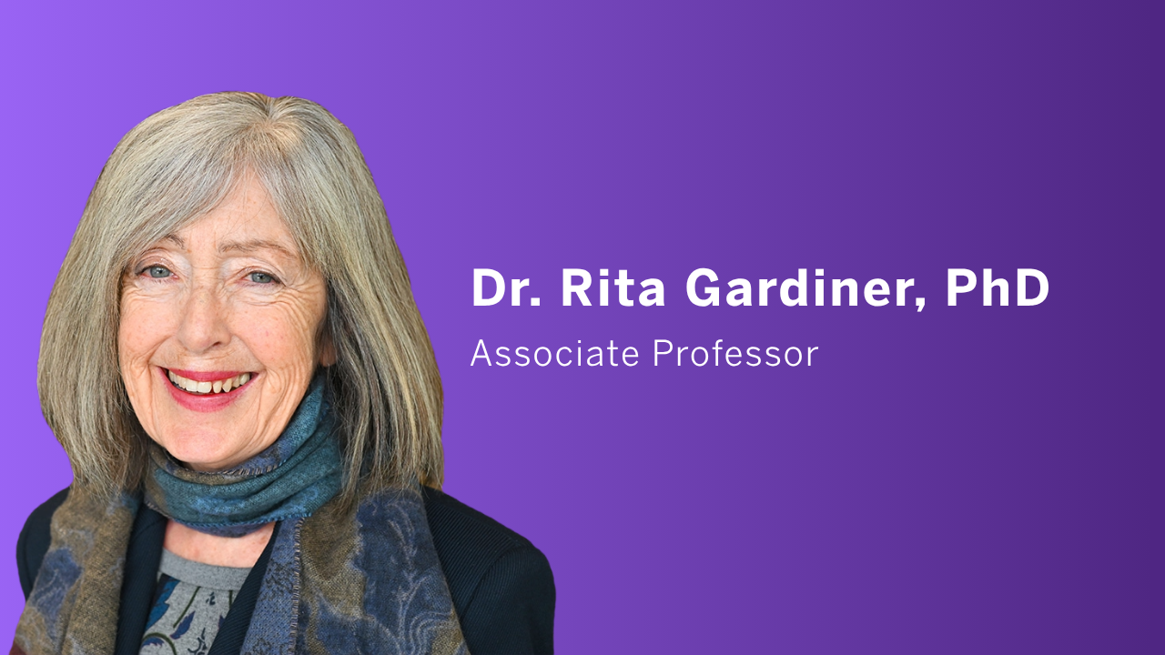 A photo of Dr. Rita Gardiner.